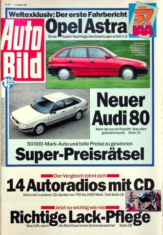 Deckblatt Auto Bild (32/1991)